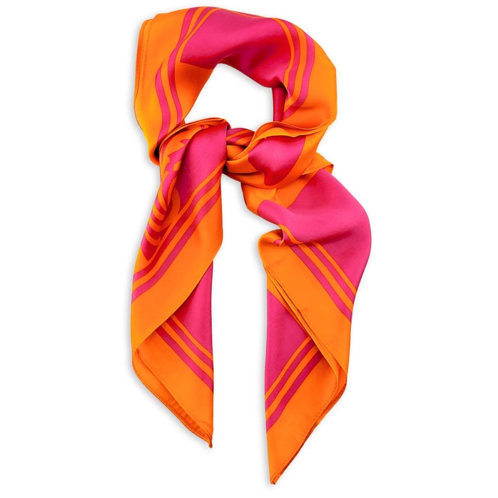Sjaal Viva Silk fuchsia orange - 1