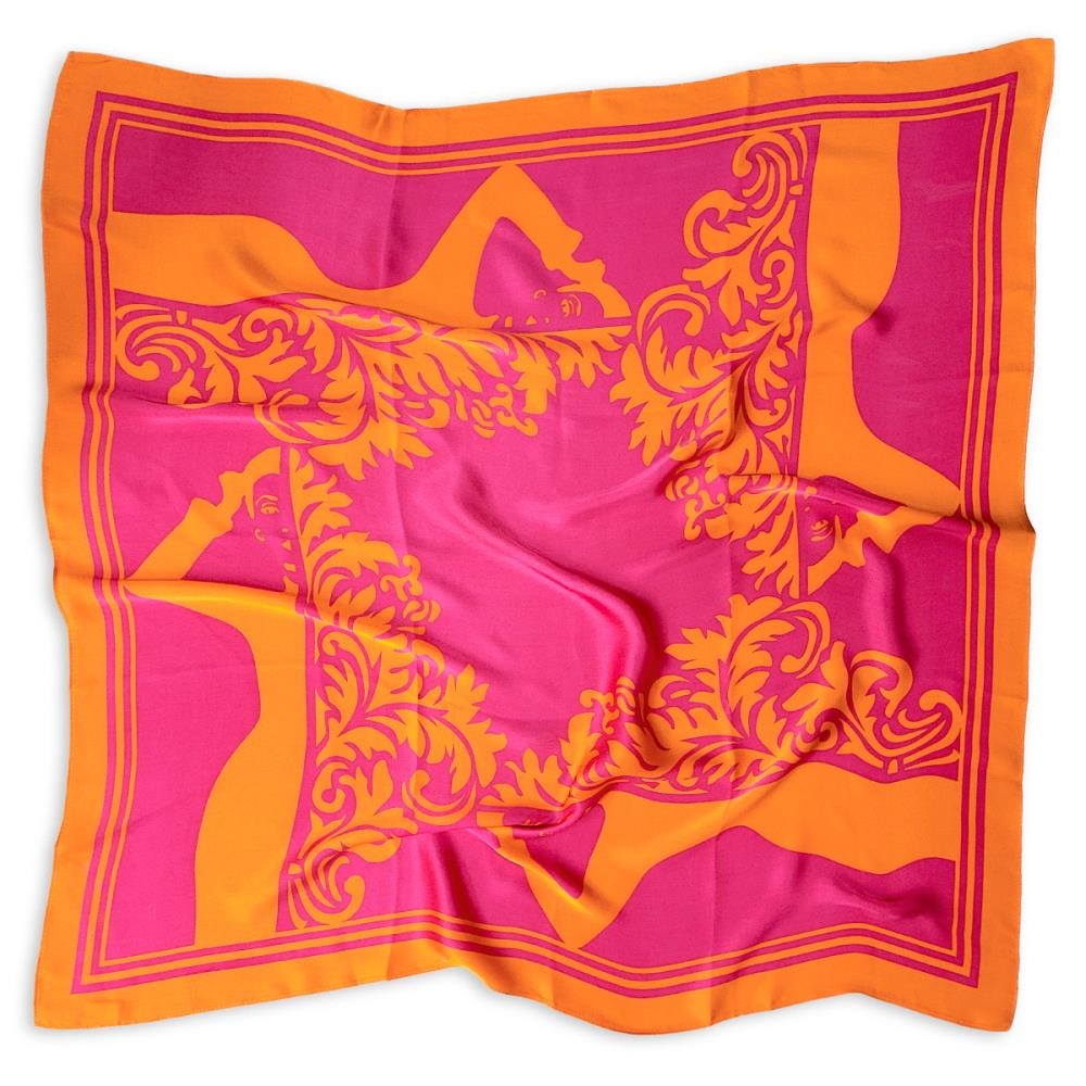 Sjaal Viva Silk fuchsia orange - 2