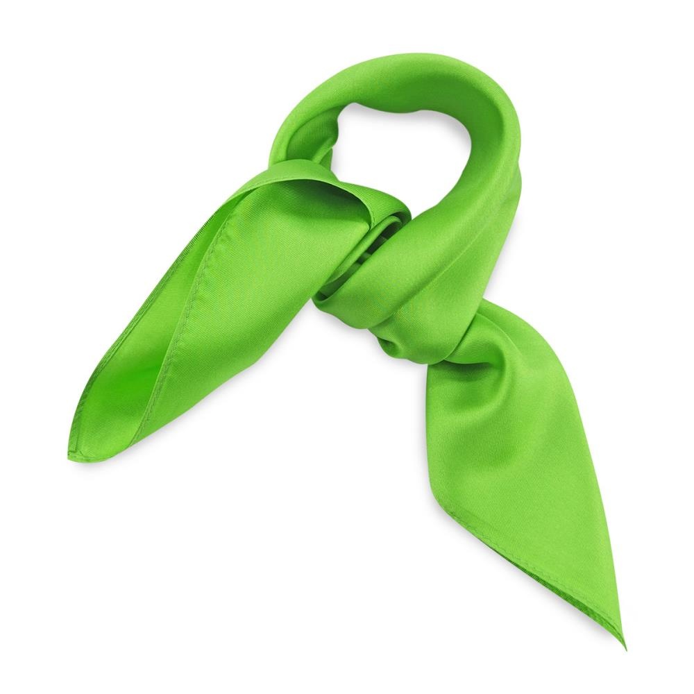 sjaal zijde appelgroen vierkant - 1