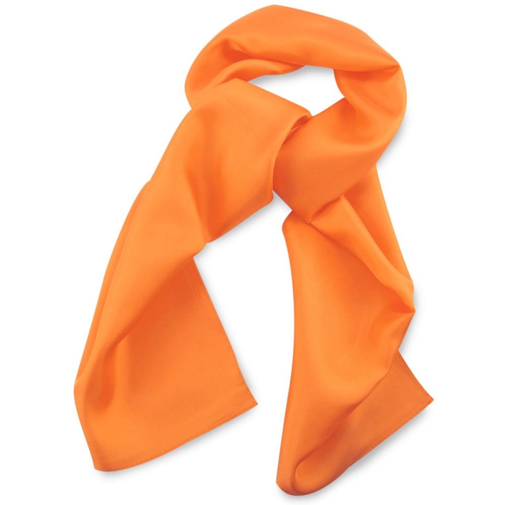 sjaal zijde oranje uni langwerpig - 1