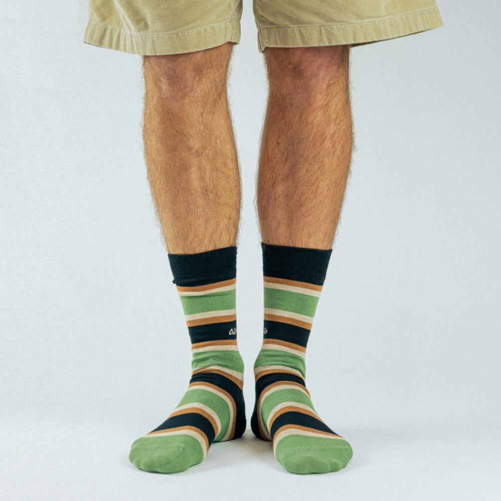 socks Big Stripes light army - 2