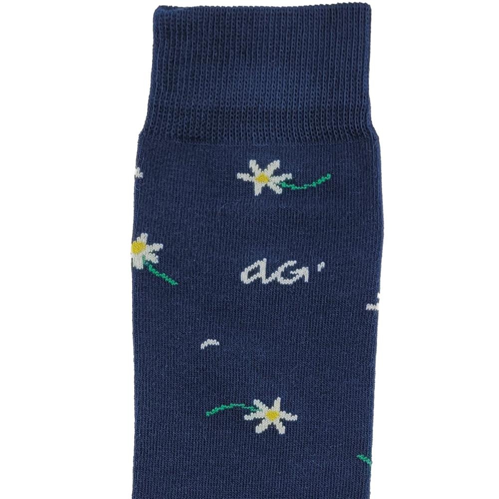 socks Daisies navy - 3