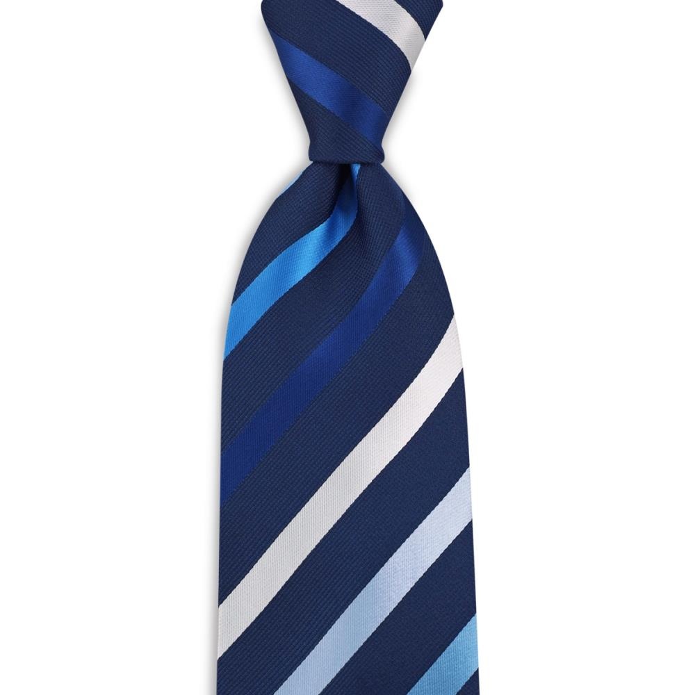 stropdas blauw gestreept - 1