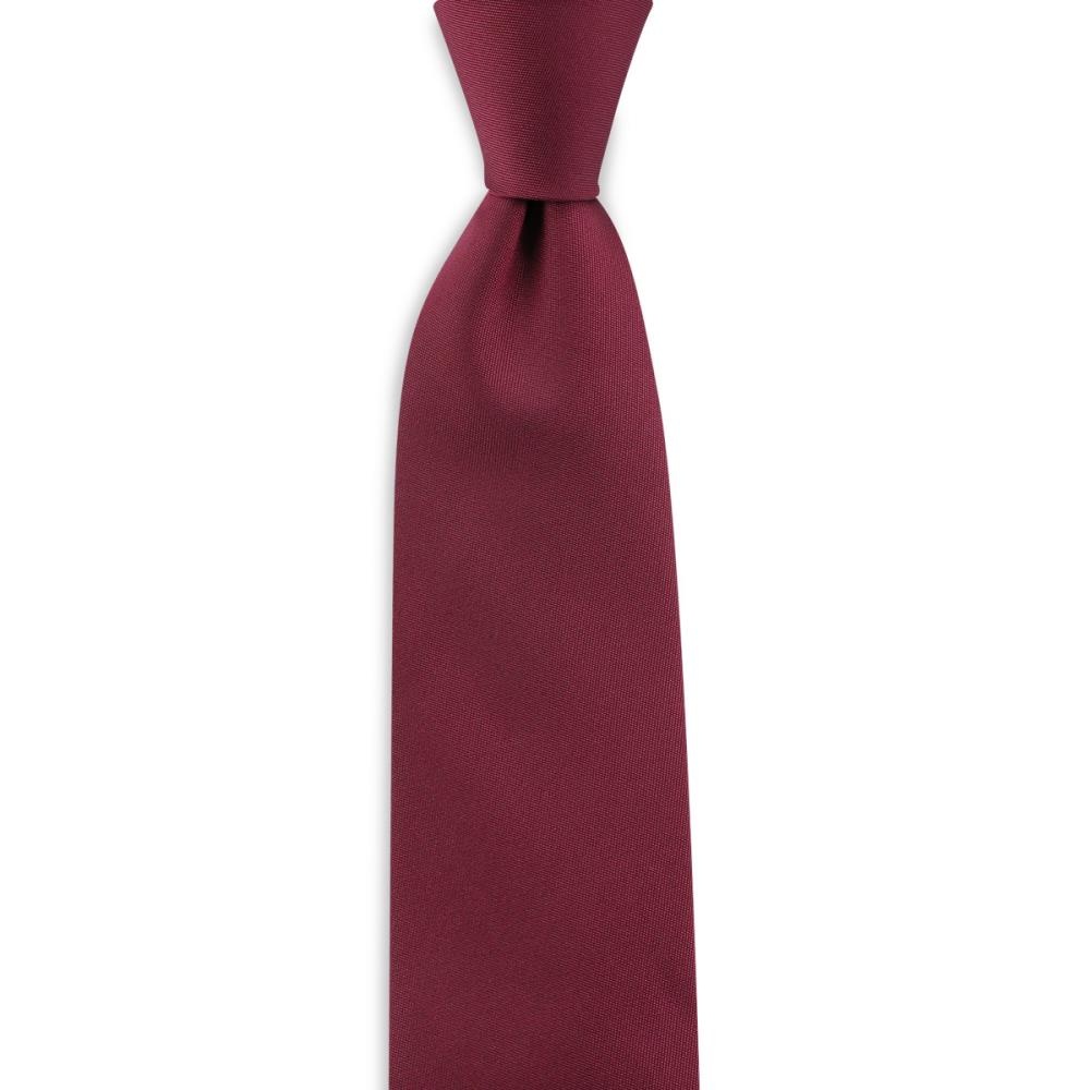 stropdas bordeauxrood smal - 1