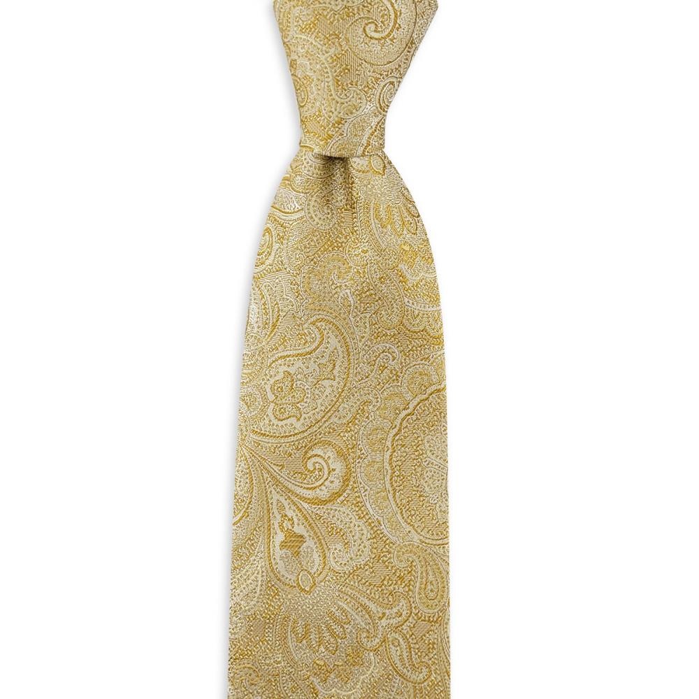 stropdas Eternal Paisley Yellow - 1