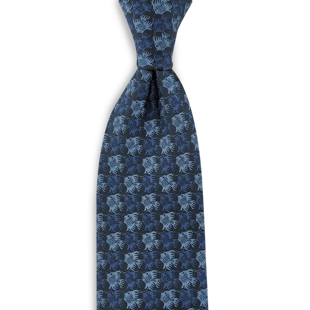 stropdas Fish Birds blue - 1