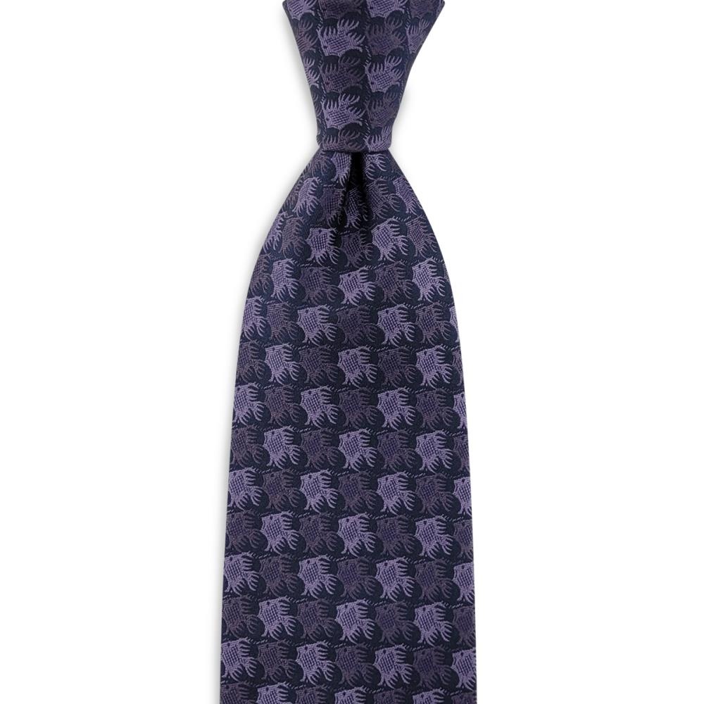 stropdas Fish Birds purple - 1