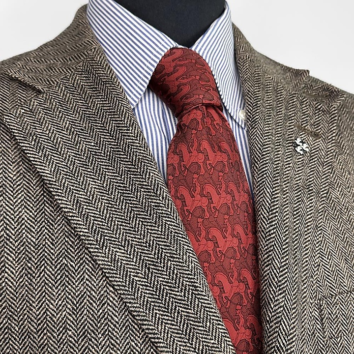 stropdas Horseman red