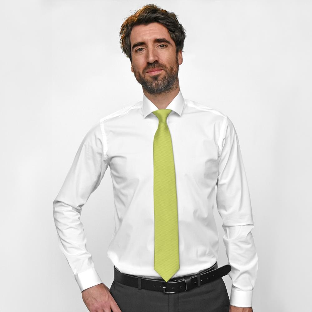 stropdas limegroen repp - 2