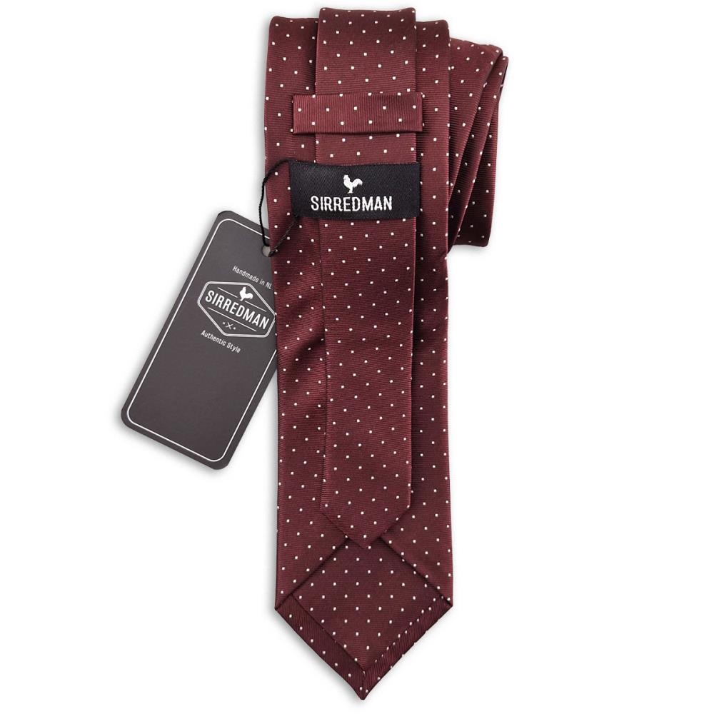 stropdas Mayfair Dots Burgundy - 2