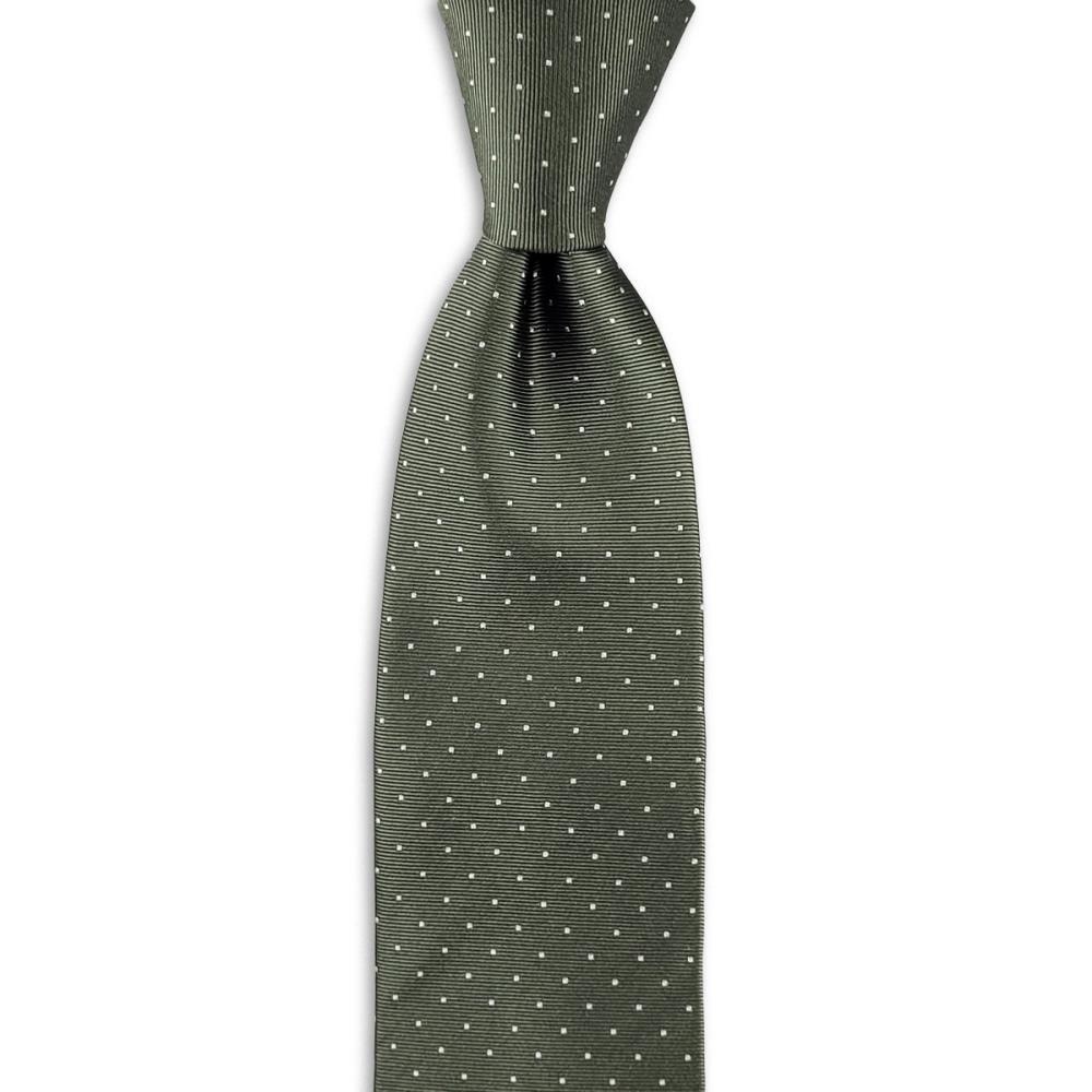 stropdas Mayfair Dots Green - 1