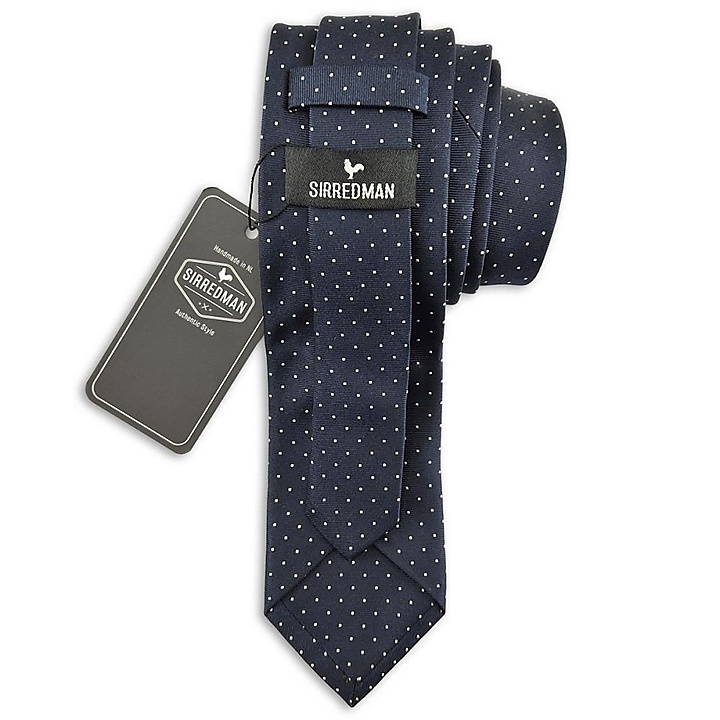 stropdas Mayfair Dots Navy