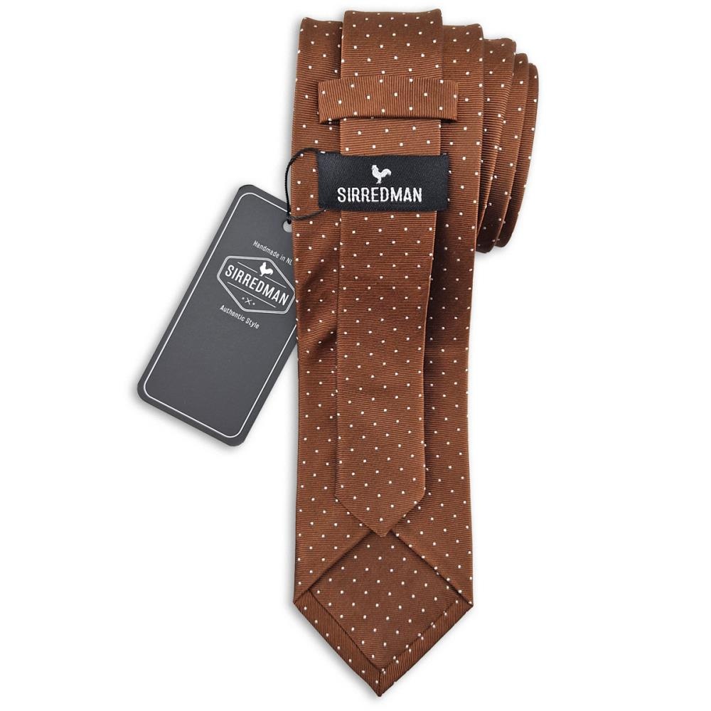 stropdas Mayfair Dots Rust - 2