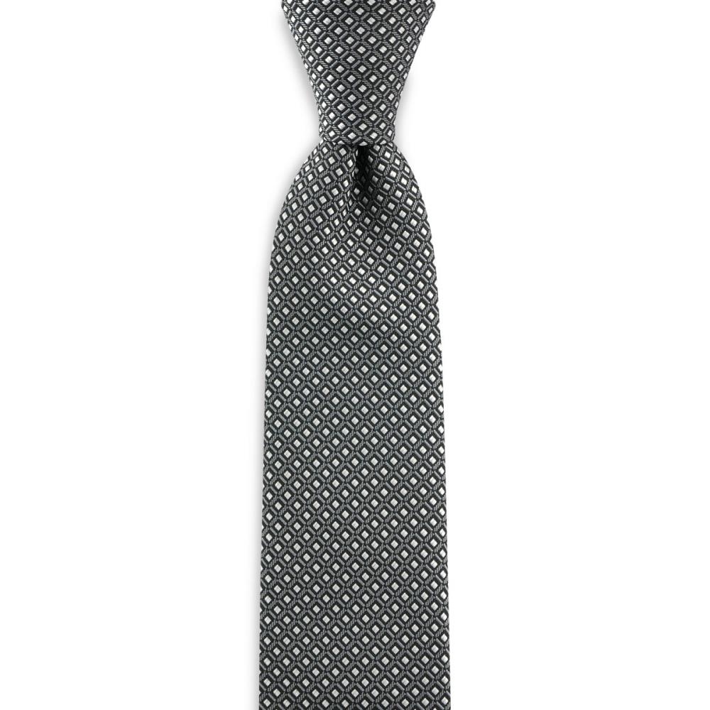 stropdas patroon grijs wit - 1