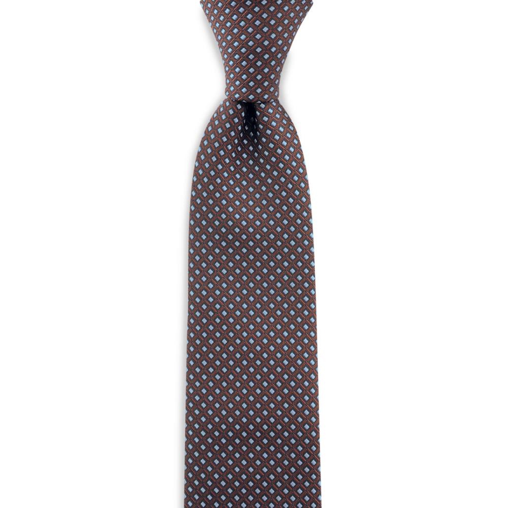 stropdas patroon navy roest - 1
