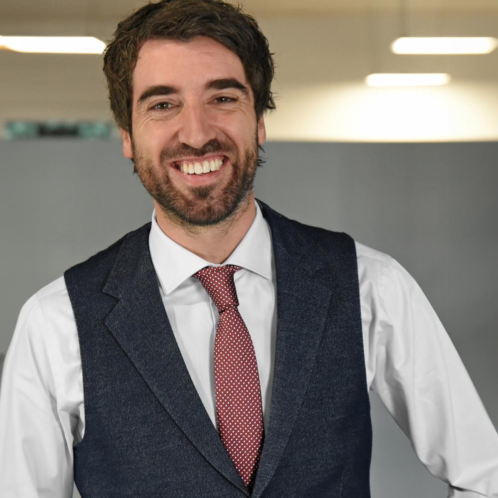 stropdas patroon navy rood - 1