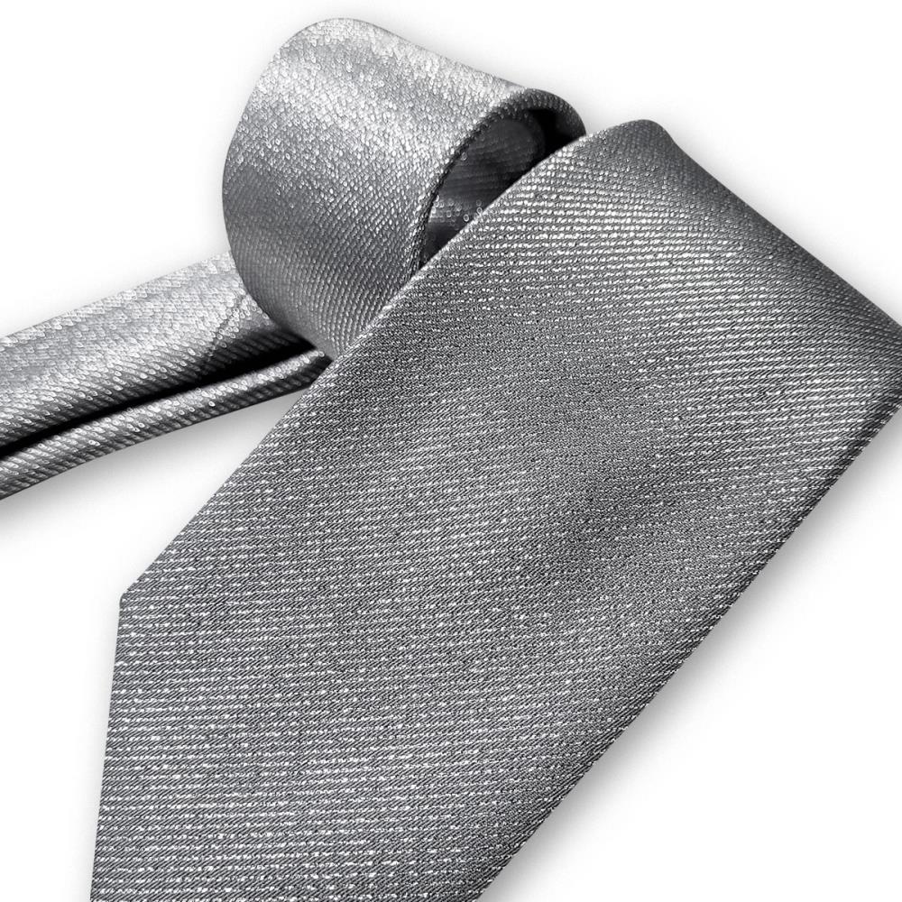 stropdas zilver lurex - 2