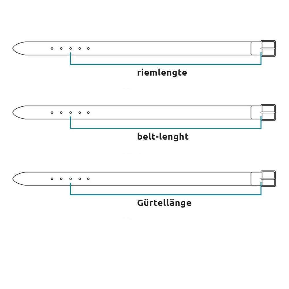 suede riem bruin L - 4