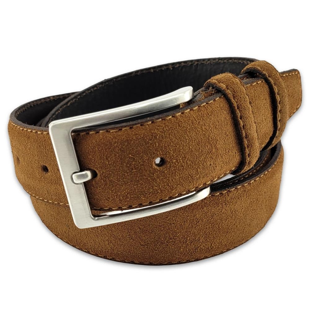 suede riem cognac S - 1