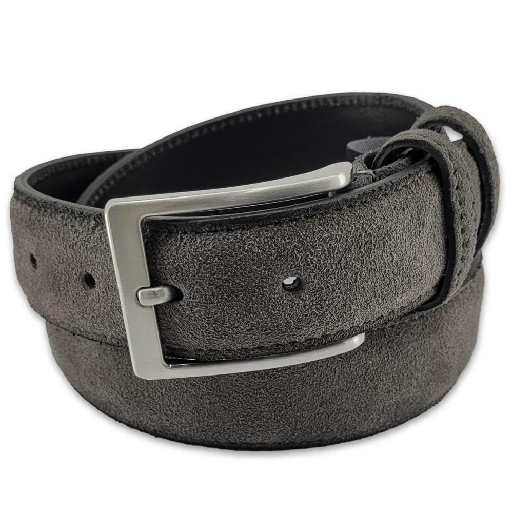 suede riem donkergrijs M - 1
