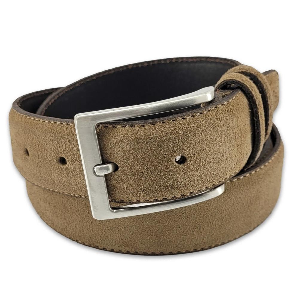 suede riem taupe L - 1
