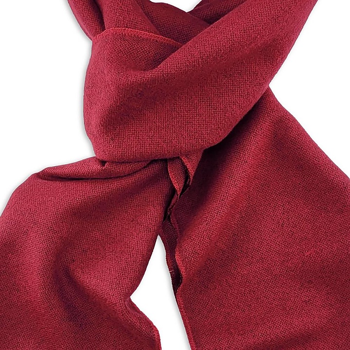 unisex sjaal uni viscose bordeauxrood langwerpig