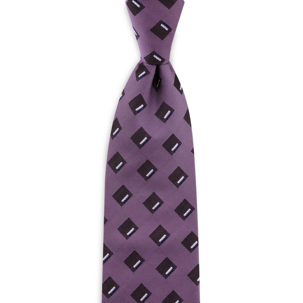 Women's tie Tompson Square paars - 2