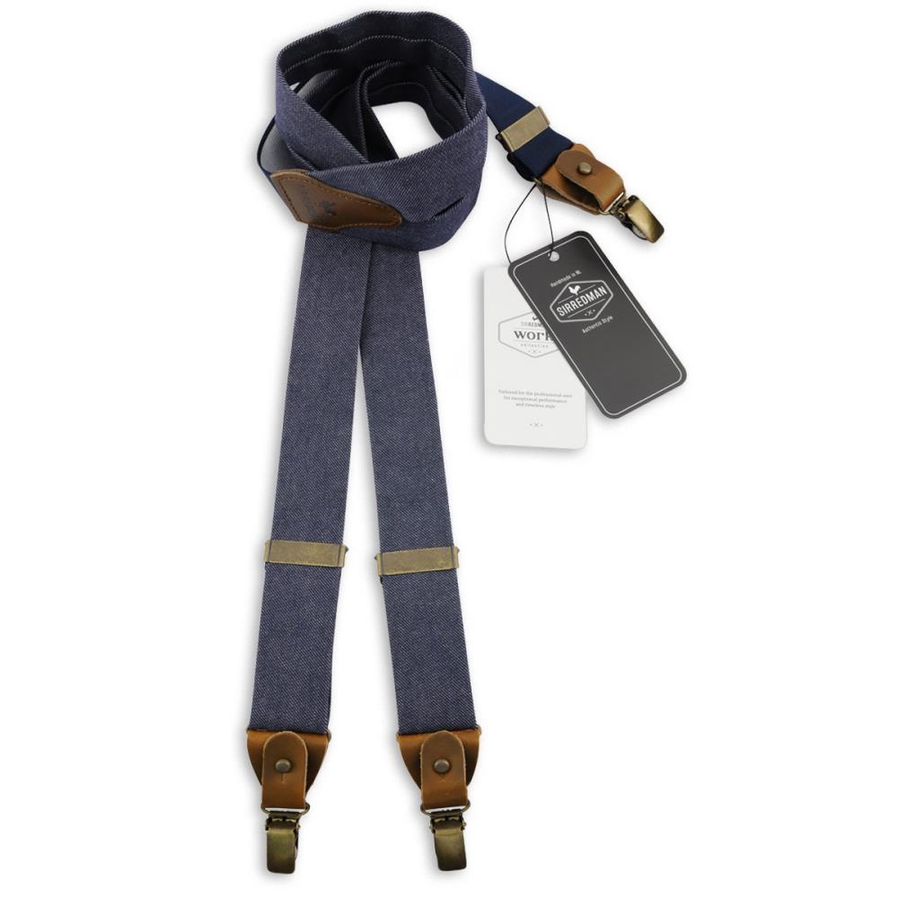 WORK bretels denim blauw - 1