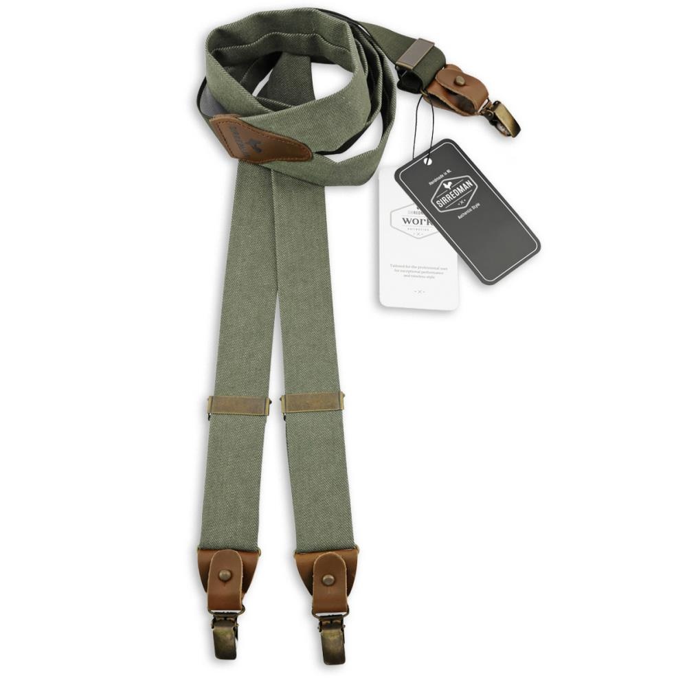 WORK bretels denim groen - 1