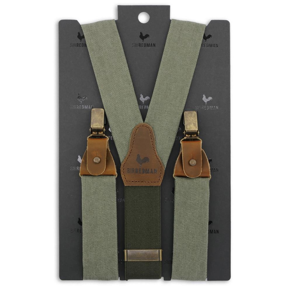 WORK bretels denim groen - 5