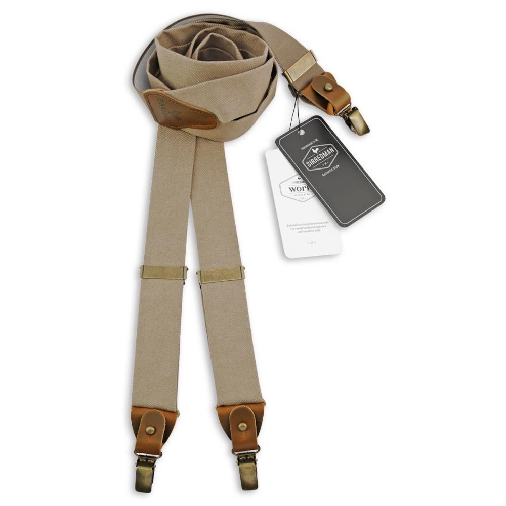 WORK bretels denim taupe - 1