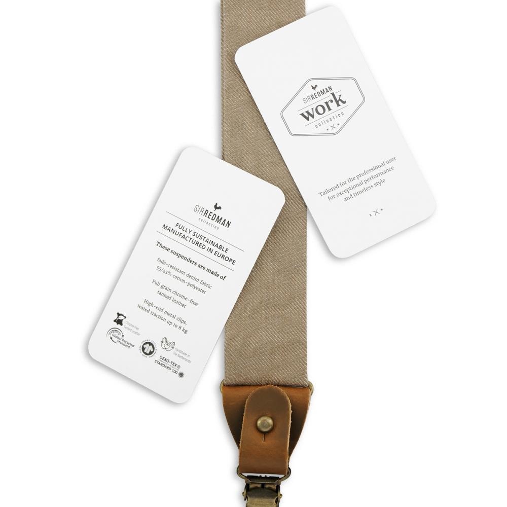 WORK bretels denim taupe - 3