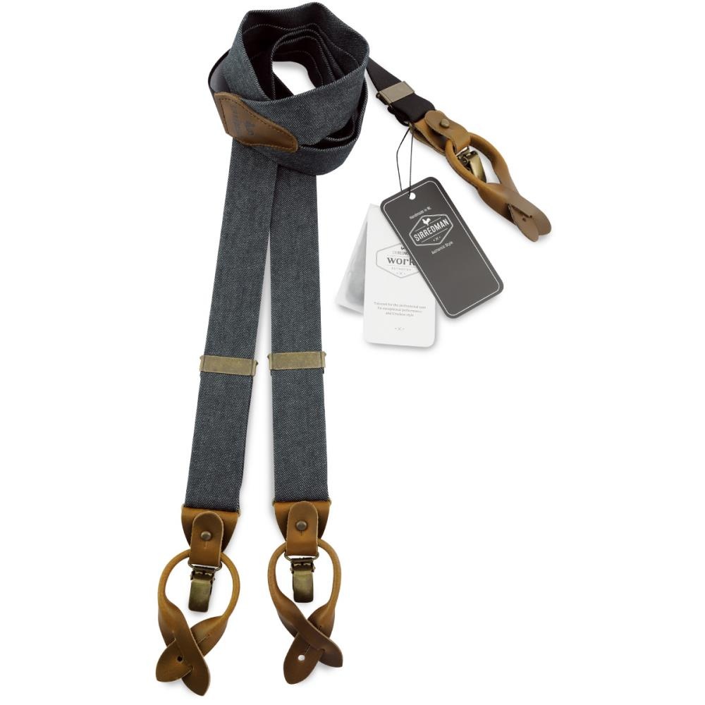 WORK bretels denim zwart - 1