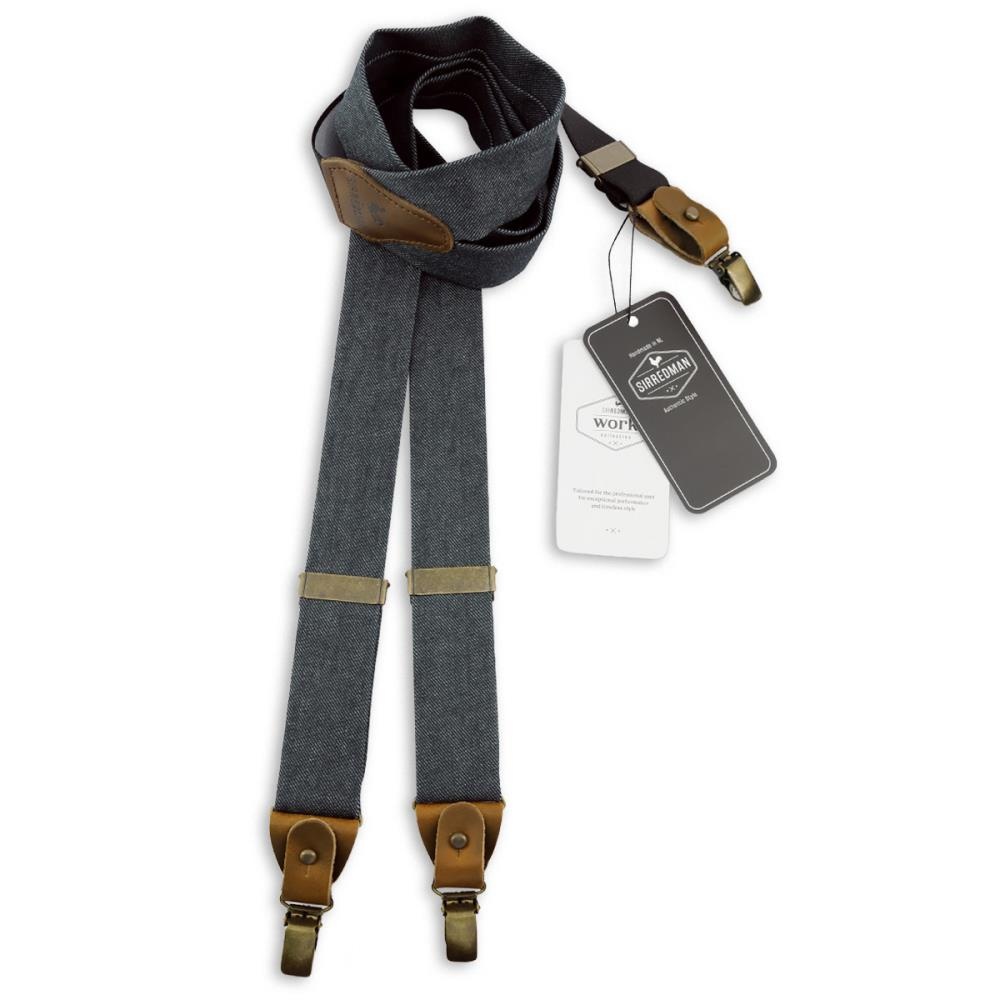 WORK bretels denim zwart - 1
