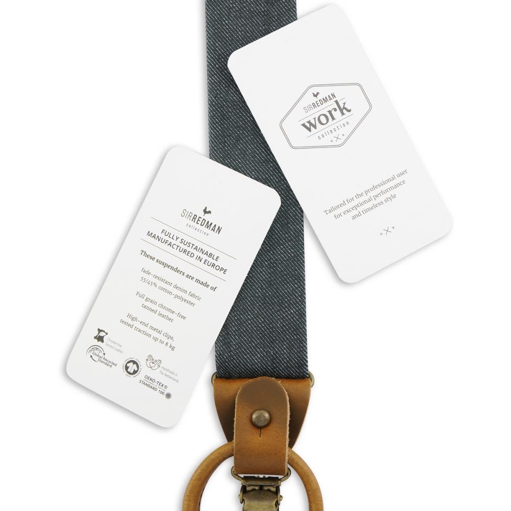 WORK bretels denim zwart - 3