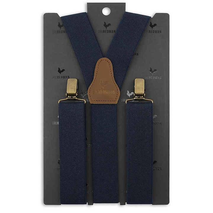 WORK bretels marineblauw