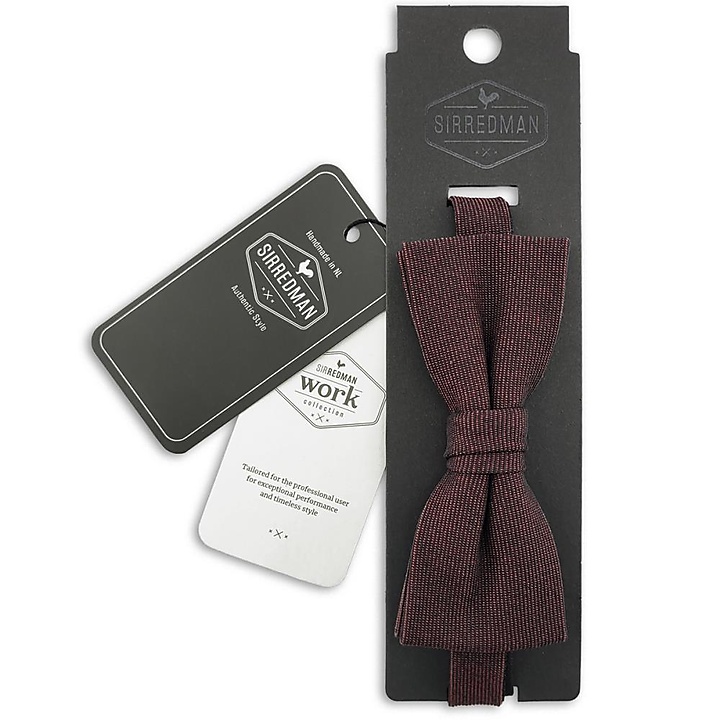 WORK strik burgundy denim