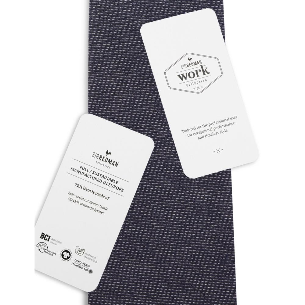 WORK stropdas denim blauw - 3