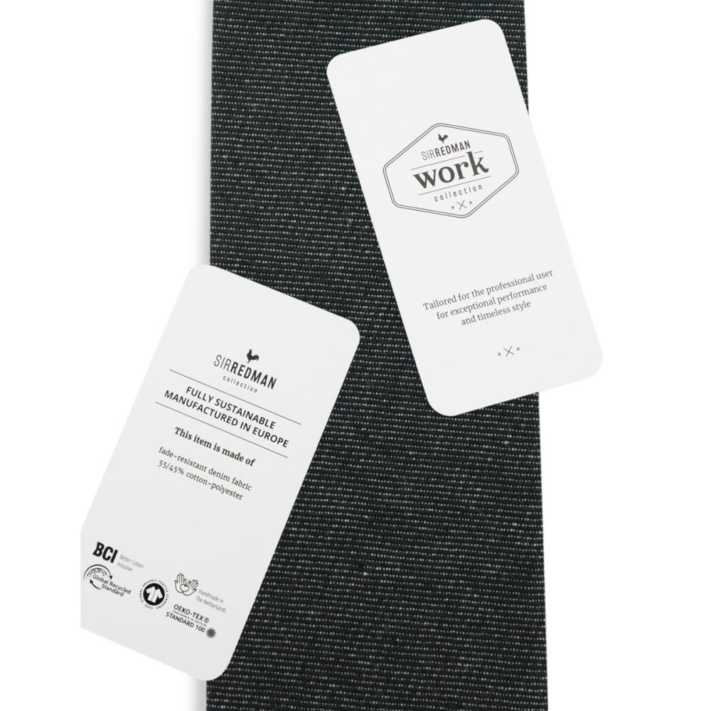 WORK stropdas denim zwart - 3