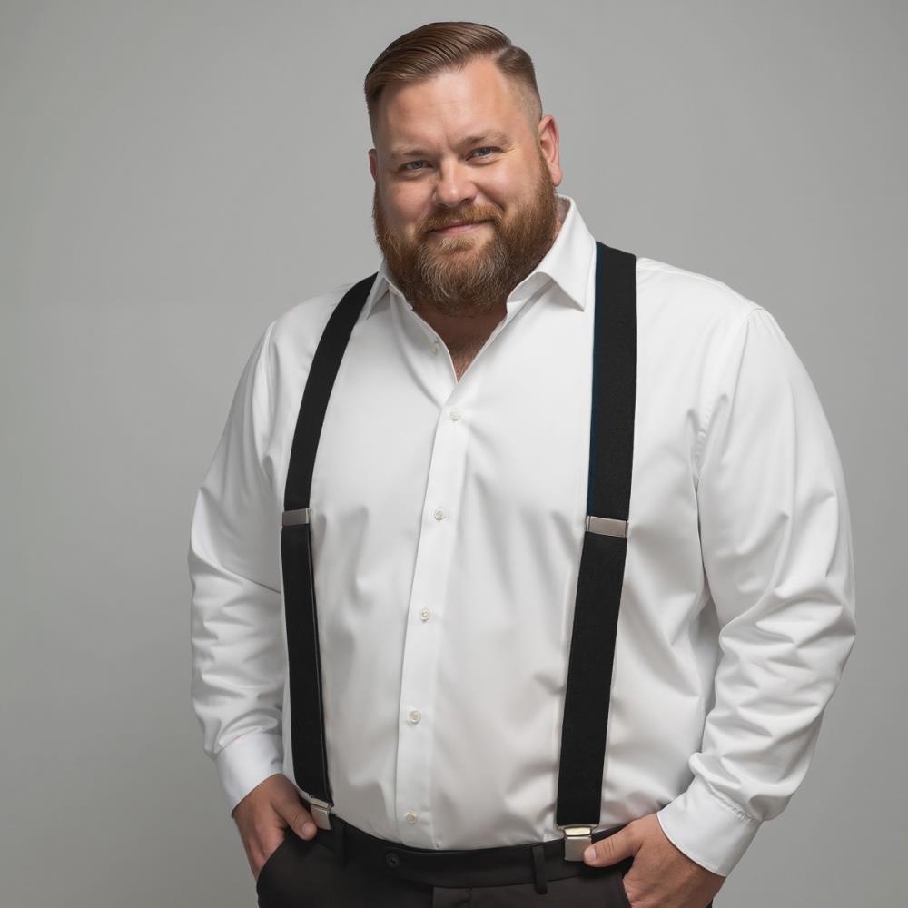 XL bretels zwart - 1