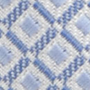 Stropdas patroon wit lichtblauw